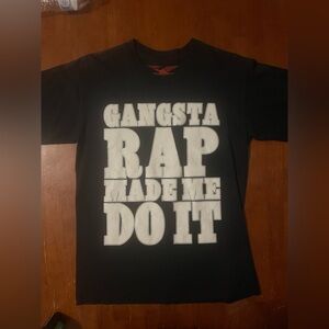 Rare Ice Cube 2008 Raw Footage Promo T-Shirt - "Gangsta Rap Made Me Do It" - Med